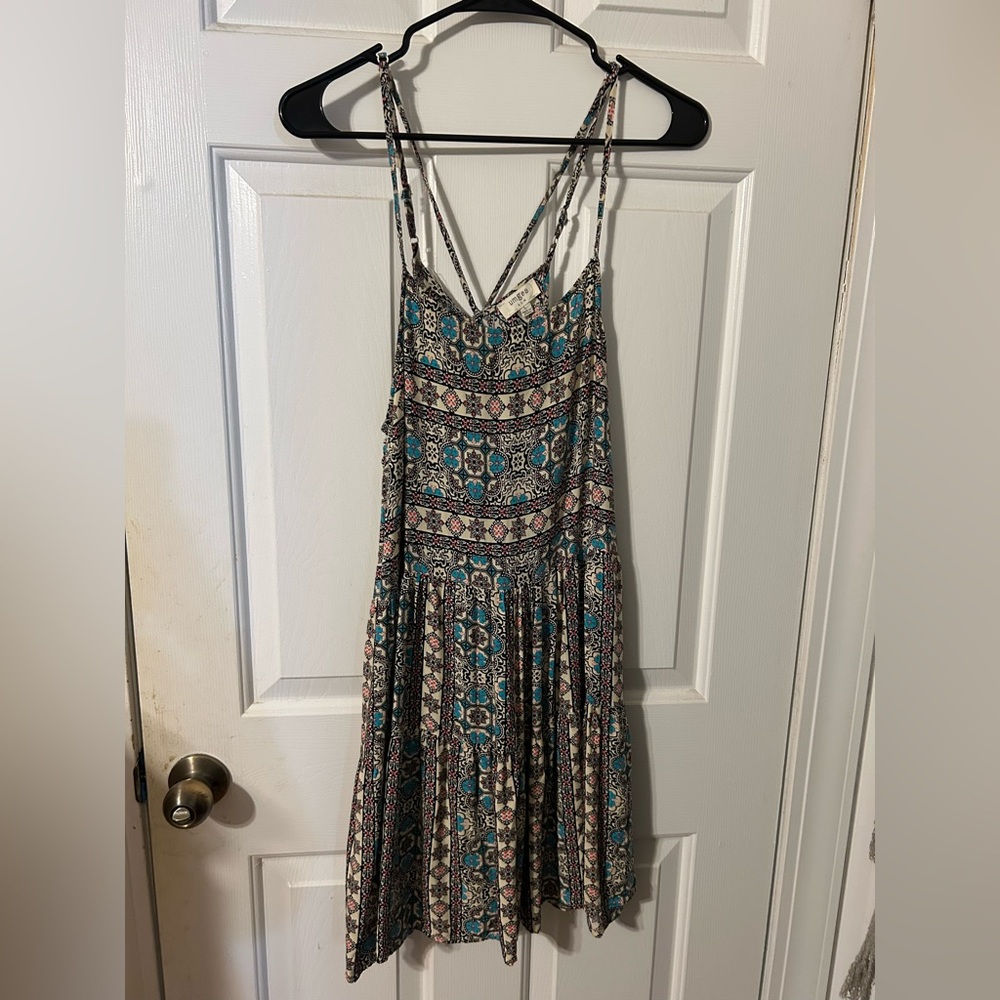 Umgee Boho-print strappy dress
